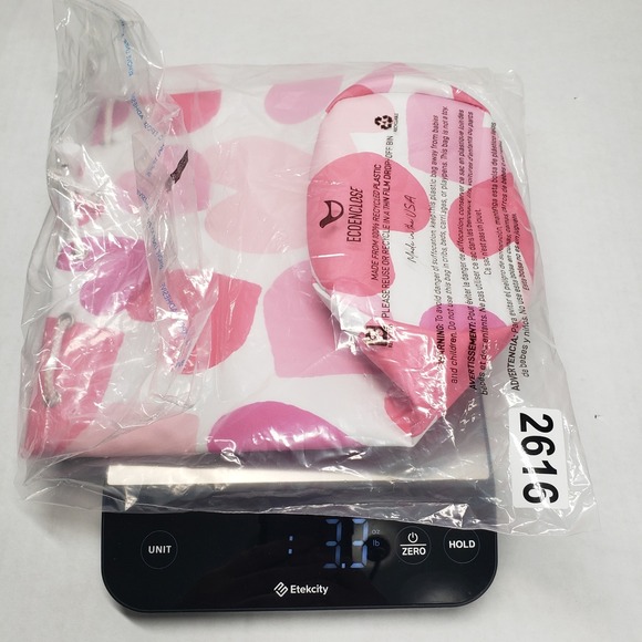 Clinique Makeup Bag Pink White Hearts Cosmetic Pouch Drawstring Travel Case - Picture 16 of 16